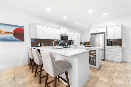 46 Autumn Circle Se, Calgary, AB - Indoor Photo Showing Kitchen With Stainless Steel Kitchen With Upgraded Kitchen