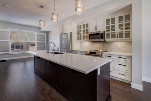 42 Sage Meadows Terrace Nw, Calgary, AB - Indoor Photo Showing Kitchen With Stainless Steel Kitchen With Upgraded Kitchen