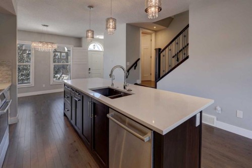 42 Sage Meadows Terrace Nw, Calgary, AB - Indoor Photo Showing Kitchen With Double Sink With Upgraded Kitchen