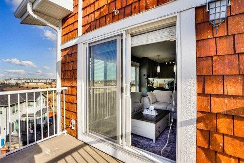 6415-302 Skyview Ranch Drive Ne, Calgary, AB - Outdoor With Balcony With Exterior