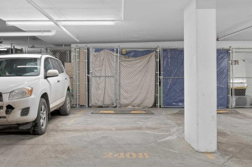 2408-76 Cornerstone Passage Ne, Calgary, AB - Indoor Photo Showing Garage