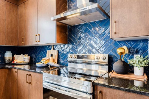 691 Buffaloberry Manor Se, Calgary, AB - Indoor Photo Showing Kitchen