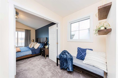 691 Buffaloberry Manor Se, Calgary, AB - Indoor Photo Showing Bedroom