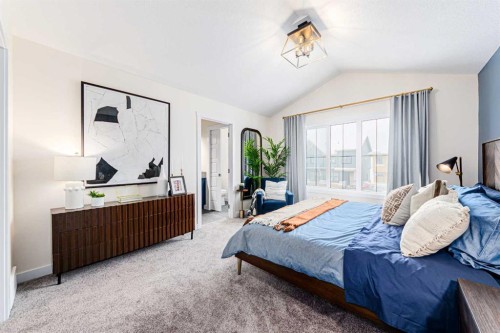 691 Buffaloberry Manor Se, Calgary, AB - Indoor Photo Showing Bedroom