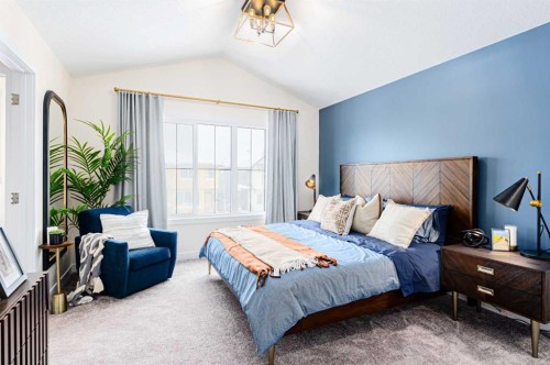 691 Buffaloberry Manor Se, Calgary, AB - Indoor Photo Showing Bedroom