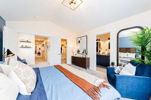 691 Buffaloberry Manor Se, Calgary, AB - Indoor Photo Showing Bedroom