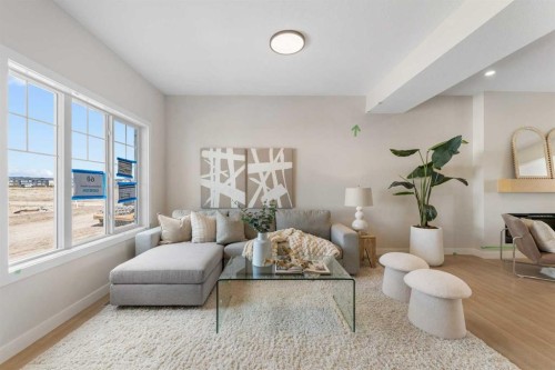 84 Buffaloberry Manor Se, Calgary, AB - Indoor Photo Showing Living Room
