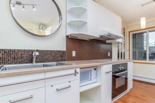 523-860 Midridge Drive Se, Calgary, AB - Indoor Photo Showing Kitchen With Double Sink