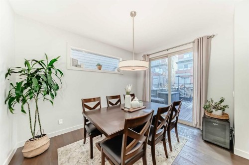 743 Shawnee Drive Sw, Calgary, AB - Indoor Photo Showing Dining Room