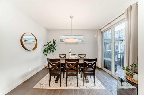 743 Shawnee Drive Sw, Calgary, AB - Indoor Photo Showing Dining Room