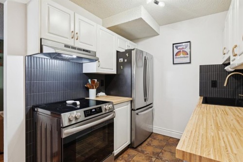 3-5315 53 Avenue Nw, Calgary, AB - Indoor Photo Showing Kitchen With Stainless Steel Kitchen