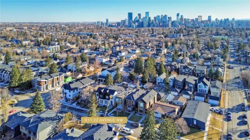 911 22 Avenue Nw, Calgary, AB - Outdoor With View
