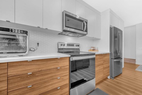 4397 Seton Drive Se, Calgary, AB - Indoor Photo Showing Kitchen With Upgraded Kitchen