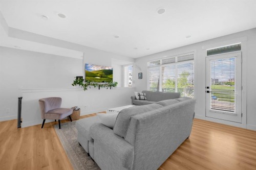 4397 Seton Drive Se, Calgary, AB - Indoor Photo Showing Living Room