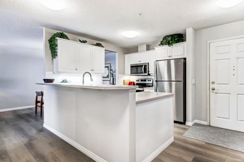 203-2144 Paliswood Road Sw, Calgary, AB - Indoor Photo Showing Kitchen With Stainless Steel Kitchen