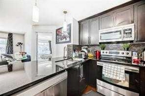 4313-155 Skyview Ranch Way Ne, Calgary, AB - Indoor Photo Showing Kitchen With Upgraded Kitchen