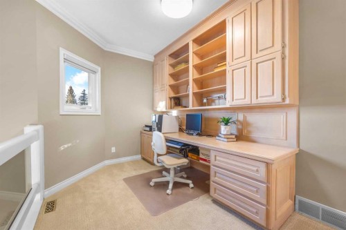57 Edelweiss Point Nw, Calgary, AB - Indoor Photo Showing Office