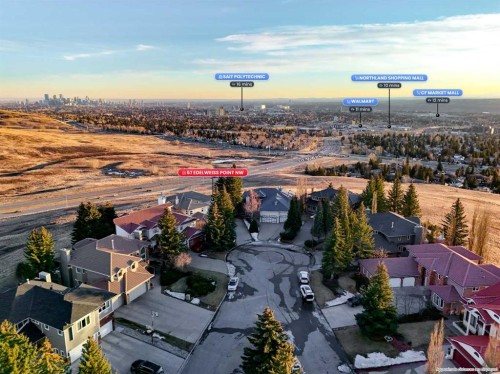 57 Edelweiss Point Nw, Calgary, AB - Outdoor With View