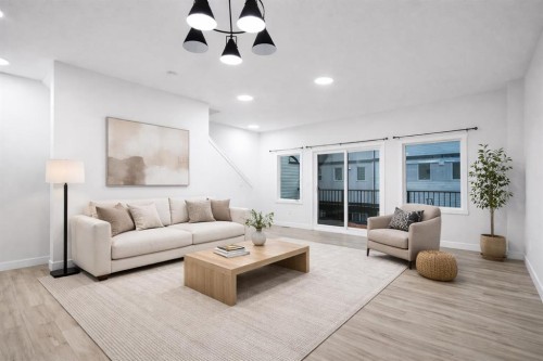 113 Corner Meadows Square Ne, Calgary, AB - Indoor Photo Showing Living Room