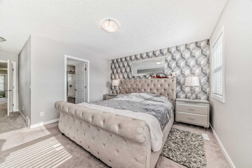 57 Cornerstone Manor Ne, Calgary, AB - Indoor Photo Showing Bedroom