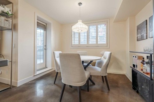 101-3704 15A Street Sw, Calgary, AB - Indoor Photo Showing Dining Room