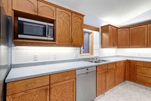 20 Willowbrook Gate Nw, Airdrie, AB - Indoor Photo Showing Kitchen With Double Sink