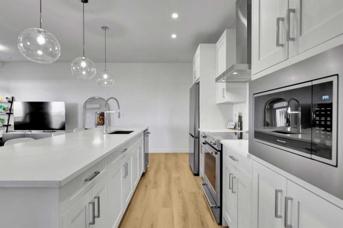 2216-200 Seton Circle Se, Calgary, AB - Indoor Photo Showing Kitchen With Upgraded Kitchen