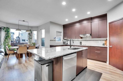 119 Panton Landing Nw, Calgary, AB - Indoor Photo Showing Kitchen With Upgraded Kitchen