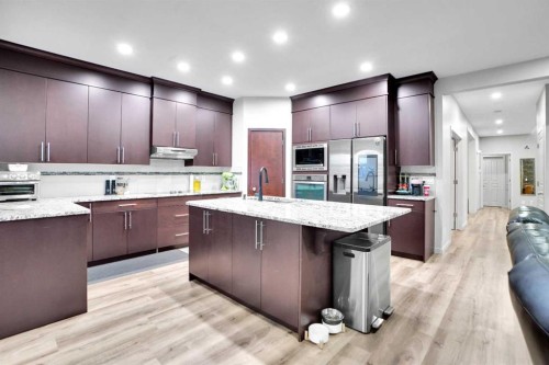 119 Panton Landing Nw, Calgary, AB - Indoor Photo Showing Kitchen With Upgraded Kitchen