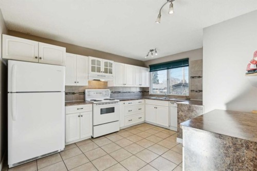248 Huntcroft Road Ne, Calgary, AB - Indoor Photo Showing Kitchen With Double Sink