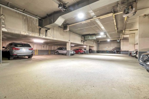 103-222 5 Avenue Ne, Calgary, AB - Indoor Photo Showing Garage