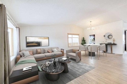 48 Bernard Way Nw, Calgary, AB - Indoor Photo Showing Living Room