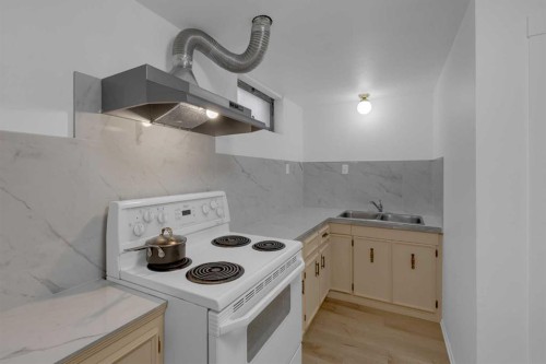 1980 Cottonwood Crescent Se, Calgary, AB - Indoor Photo Showing Kitchen With Double Sink