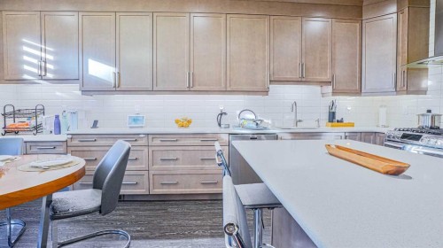 69 Carrington Way Nw, Calgary, AB - Indoor Photo Showing Kitchen With Upgraded Kitchen