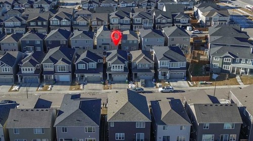 69 Carrington Way Nw, Calgary, AB -  With Facade