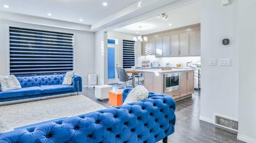 69 Carrington Way Nw, Calgary, AB - Indoor Photo Showing Living Room
