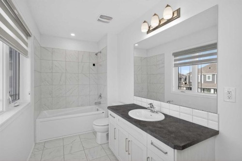 82 Osborne Common Sw, Airdrie, AB - Indoor Photo Showing Bathroom