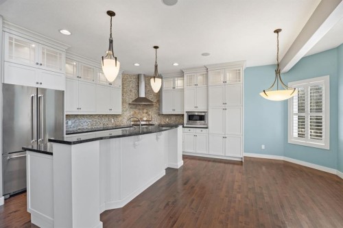 15 Cranleigh Way Se, Calgary, AB - Indoor Photo Showing Kitchen With Upgraded Kitchen
