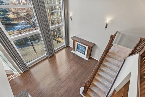 15 Cranleigh Way Se, Calgary, AB - Indoor With Fireplace