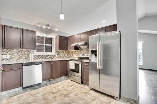 131 Martinridge Grove Ne, Calgary, AB - Indoor Photo Showing Kitchen With Double Sink With Upgraded Kitchen