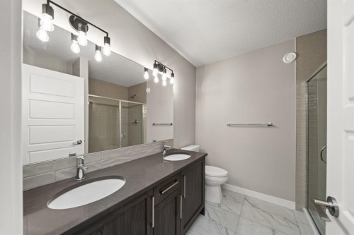 110 Sora Gardens Se, Calgary, AB - Indoor Photo Showing Bathroom