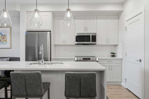 4210-200 Seton Circle Se, Calgary, AB - Indoor Photo Showing Kitchen With Upgraded Kitchen