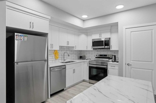 276 Calhoun Crescent Ne, Calgary, AB - Indoor Photo Showing Kitchen With Stainless Steel Kitchen