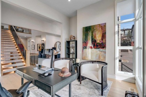 100 Elkton Close Sw, Calgary, AB - Indoor Photo Showing Office