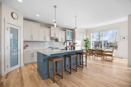 59 Cortina Way Sw, Calgary, AB - Indoor Photo Showing Kitchen With Upgraded Kitchen