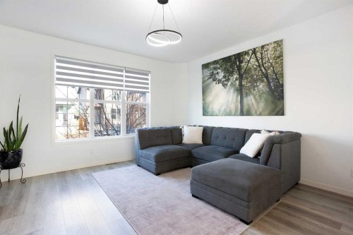 247 Cranford Way Se, Calgary, AB - Indoor Photo Showing Living Room