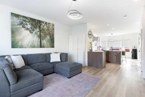 247 Cranford Way Se, Calgary, AB - Indoor Photo Showing Living Room