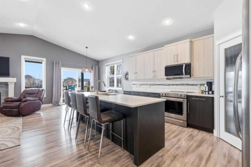 2026 High Country Rise Nw, High River, AB - Indoor Photo Showing Kitchen With Upgraded Kitchen