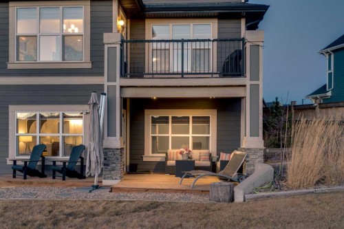 53 Sundown Grove, Cochrane, AB - Outdoor With Deck Patio Veranda