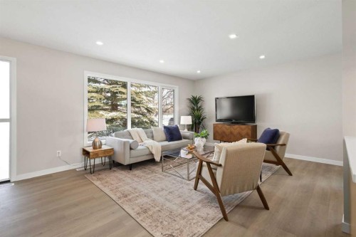 236 Silverview Way Nw, Calgary, AB - Indoor Photo Showing Living Room
